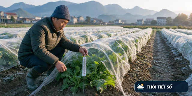 Bảo vệ cây trồng khi rét đậm: chuẩn bị đất, nước, che phủ và phục hồi đúng lúc